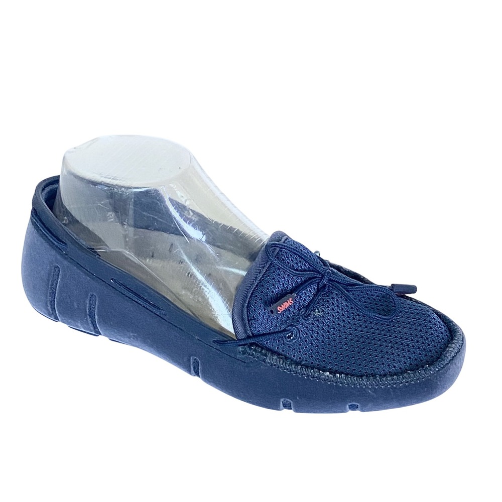 Swims Navy Blue Mesh Braided Lace Loafers Water Shoes Womens Size 38